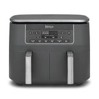 Ninja Dual Zone 6-in-1 7.6L Air Fryer, 2 Drawers, Gunmetal DZ300UK