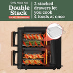 Ninja Double Stack XL 9.5L Air Fryer, 2 Drawers, Black/Copper