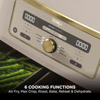 Ninja MAX Dual Zone Digital Air Fryer, 9.5L, Stone Gold DZ400UKSTGD