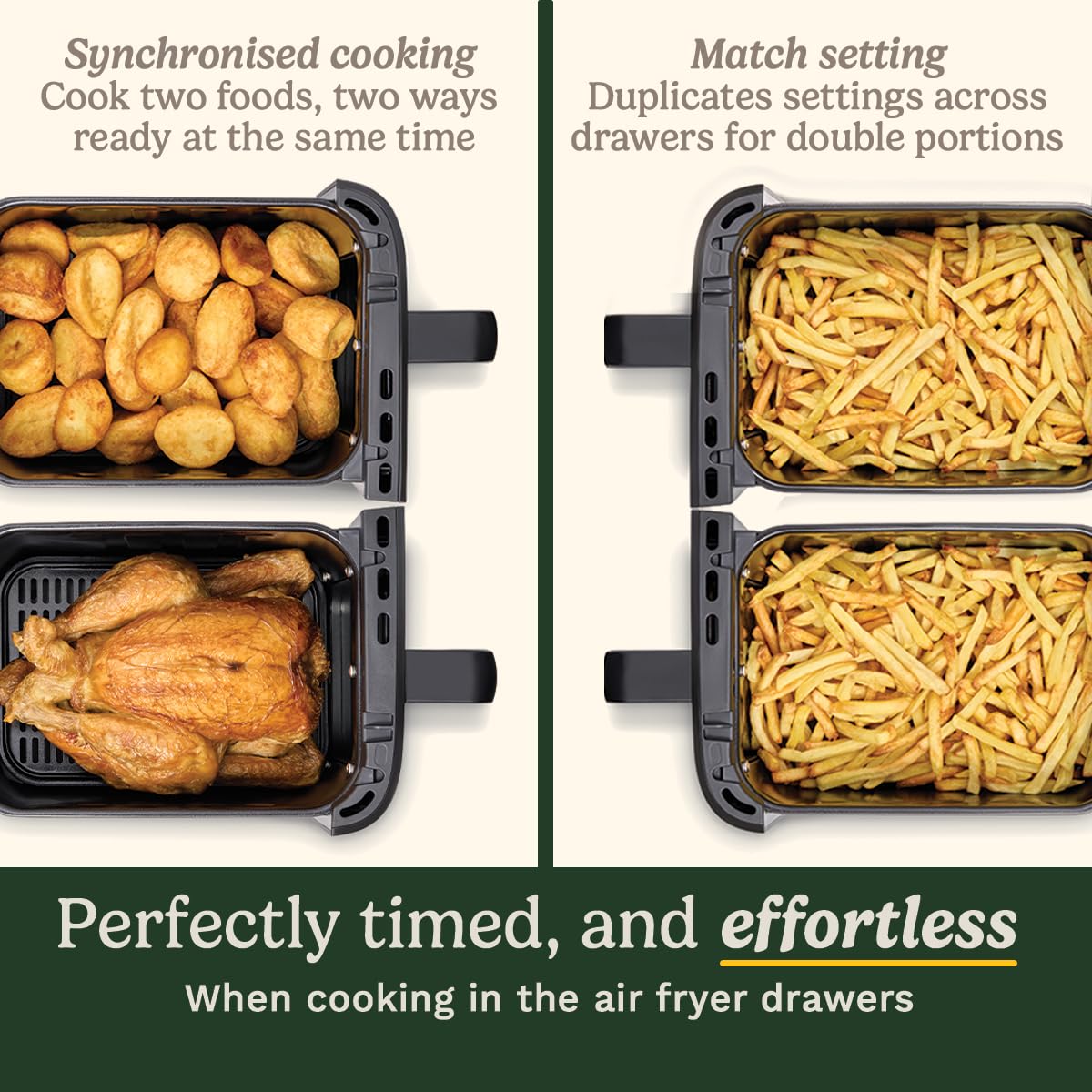 Cuisinart Tri Zone 13.6L Air Fryer & Oven AFT13XBLU in black – product image 4