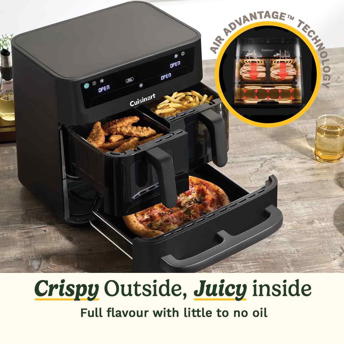 Cuisinart Tri Zone 13.6L Air Fryer & Oven AFT13XBLU in black – product image 5