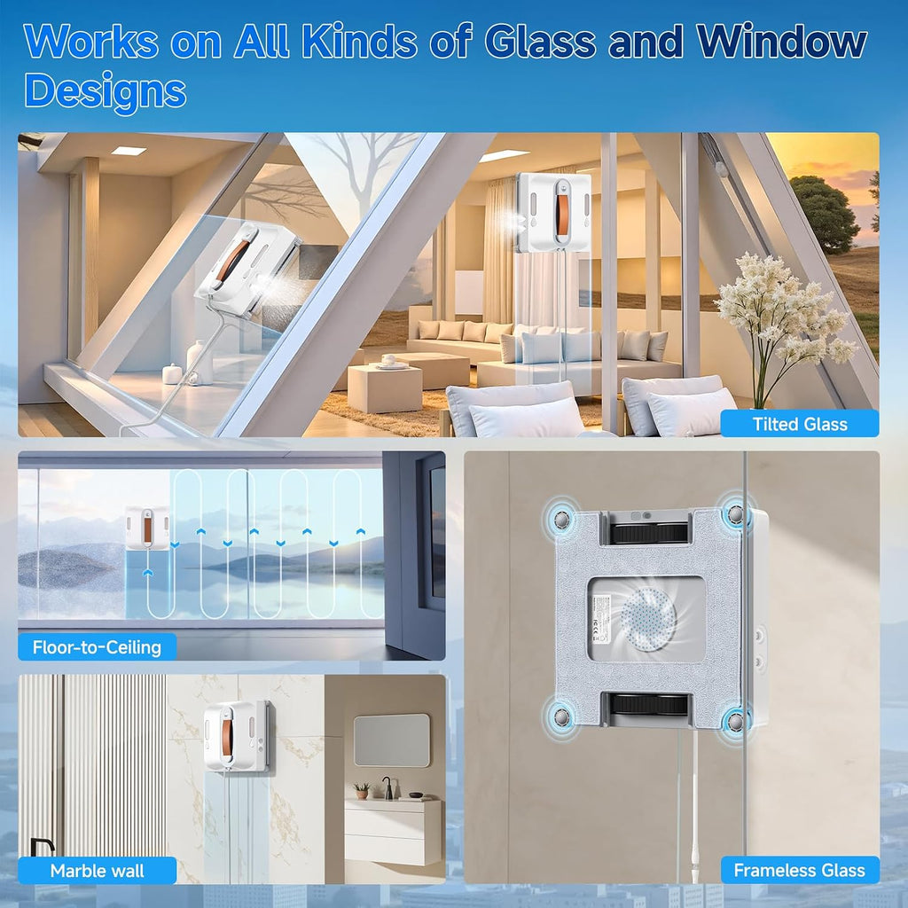 Lubluelu CHYW201 Square Window Cleaning Robot – cleaning features, image 6