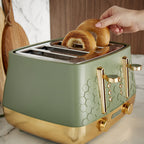 Morphy Richards Cassini Kettle, Toaster & Microwave Olivine Bundle