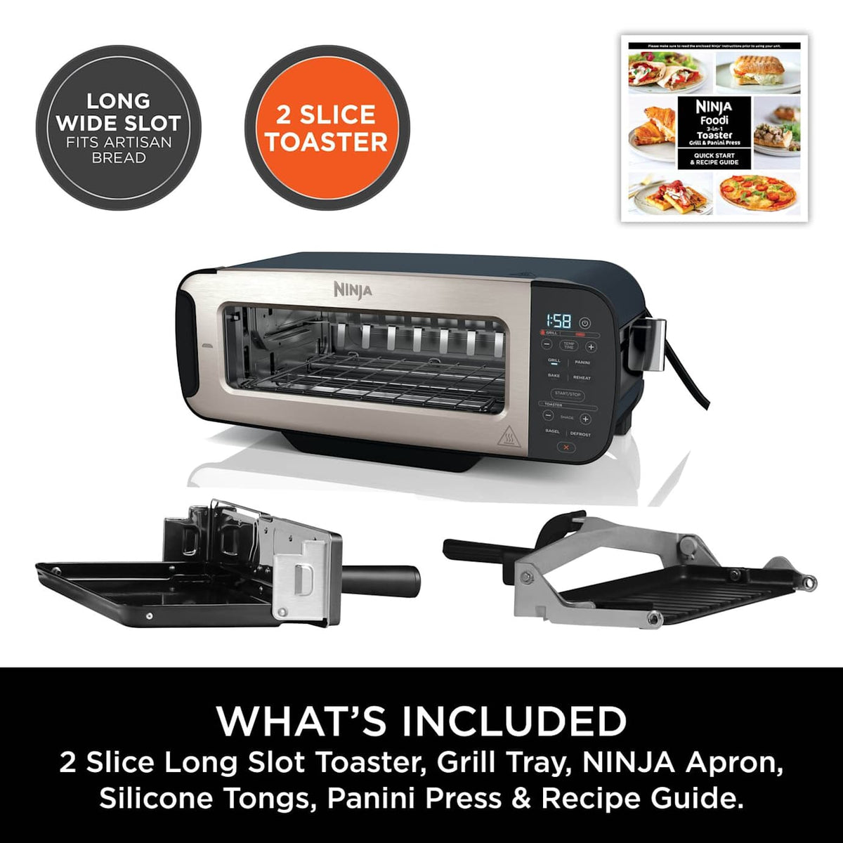 Ninja Foodi 3-in-1 Toaster, Grill & Panini Press