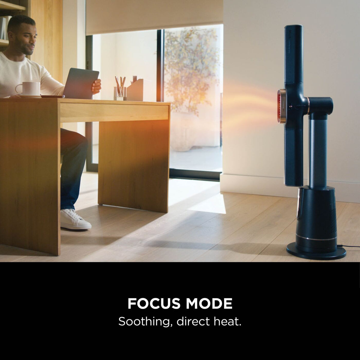 Shark TurboBlade Cool + Heat – Charcoal – Focus heating mode