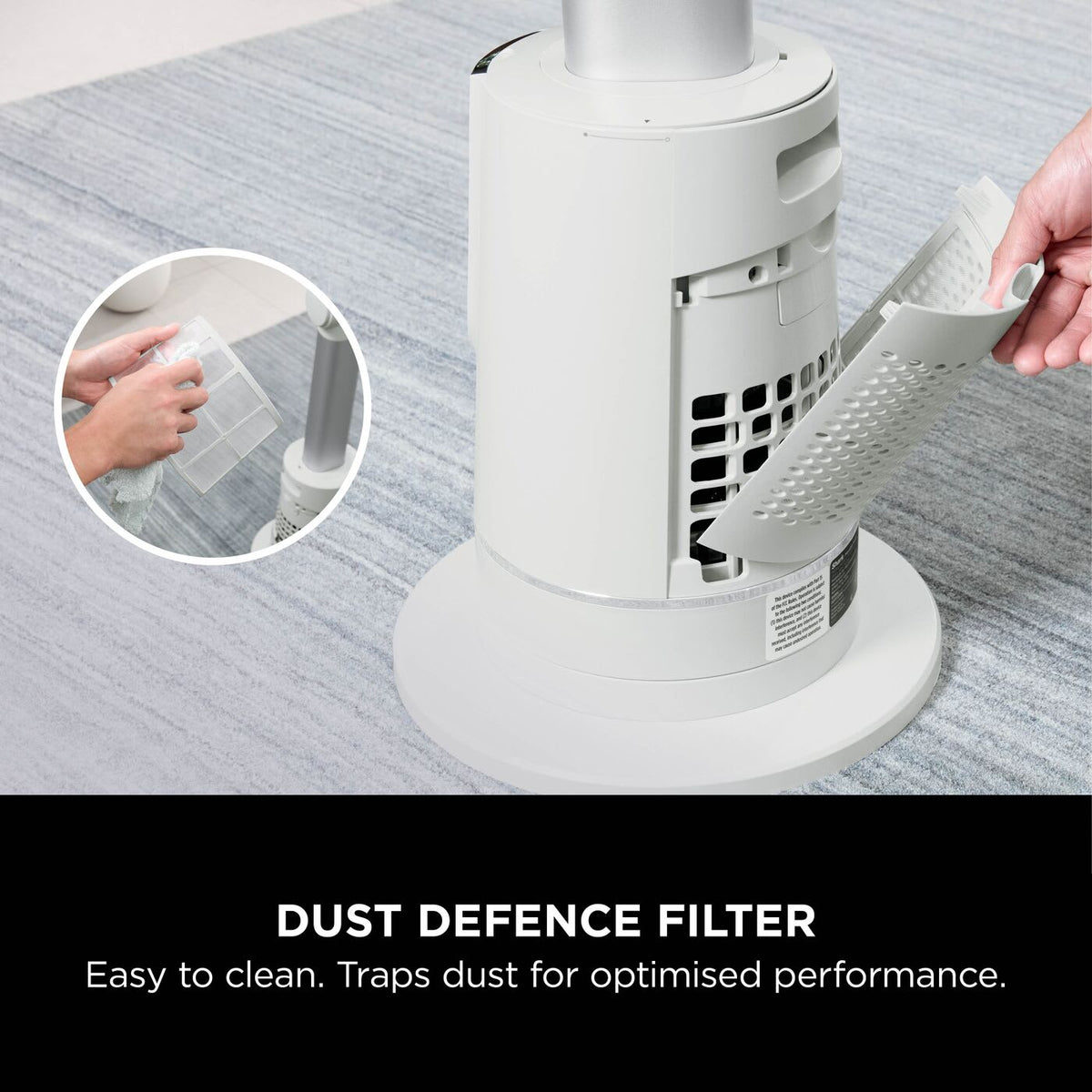 Shark TurboBlade Cool + Heat – Pearl – Dust Defence filter