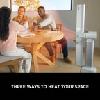 Shark TurboBlade Cool + Heat – Pearl – three heating modes