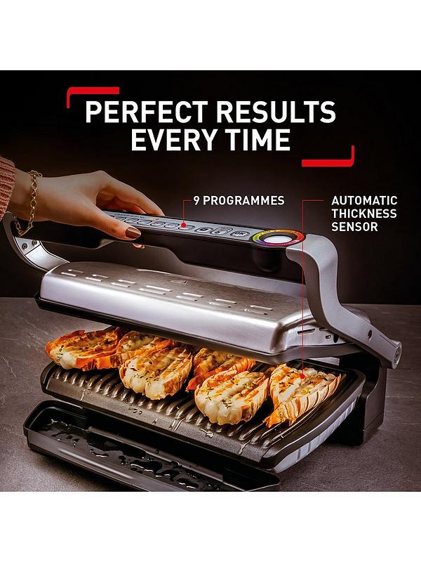Tefal OptiGrill+ XL GC722D40 in stainless steel – product image 3